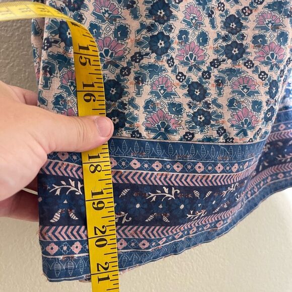 Sea New York Blue and Pink Patterned Blouse - Picture 6 of 6